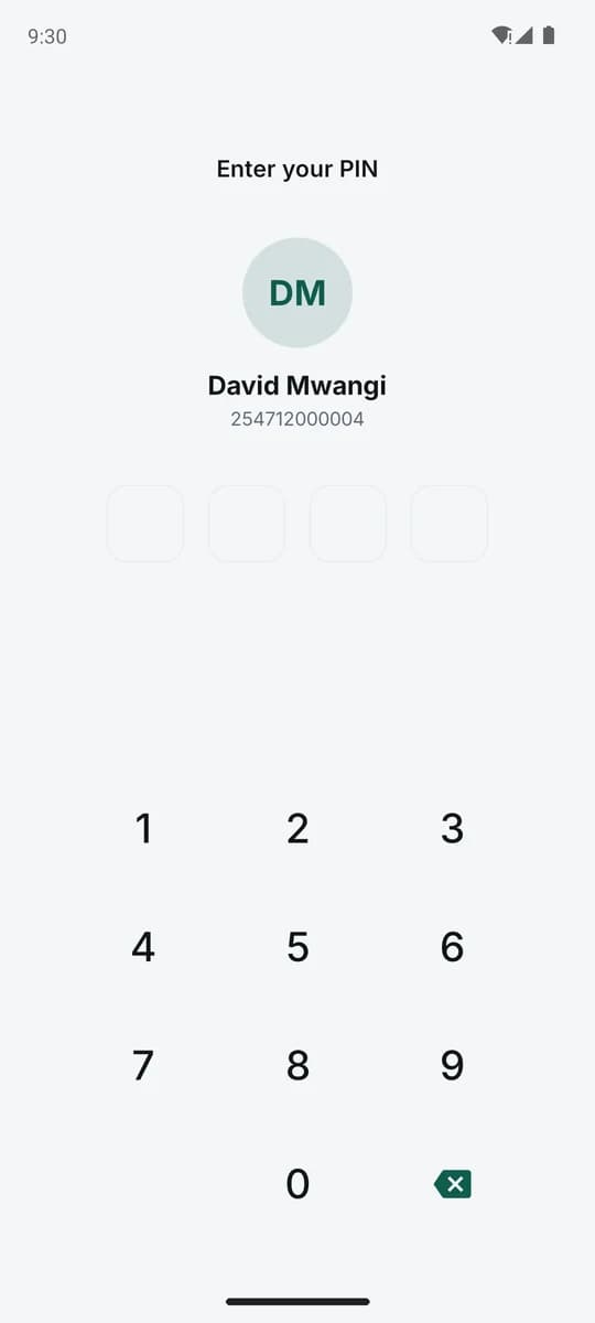 PIN-protected payment and app lock